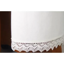 Leonardo Carbone Apron With Lace, White -Medieval Clothing Sales Store apron with lace white 4