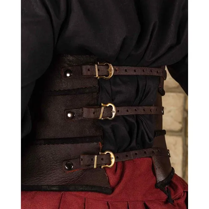 Mytholon Armor Corset Scarlett, Brown Leather 3 Mytholon Armor Corset Scarlett, Brown Leather - Image 3