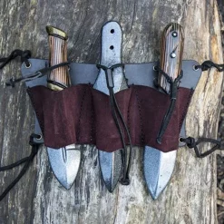 Epic Armoury Belt Holder For 3 LARP Throwing Knives, Brown 11 Epic Armoury Belt Holder For 3 LARP Throwing Knives, Brown -Medieval Clothing Sales Store belt holder for 3 larp throwing knives brown 5