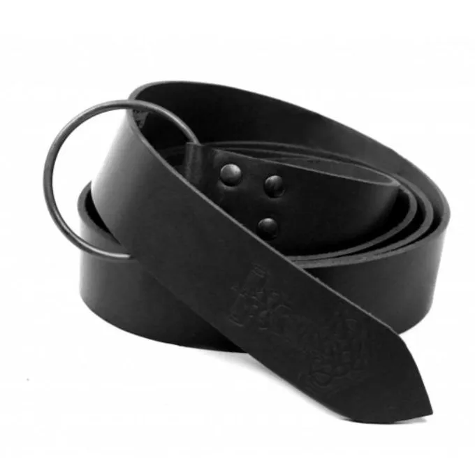 Leonardo Carbone Belt With Thor's Hammer, Black 1 Leonardo Carbone Belt With Thor's Hammer, Black