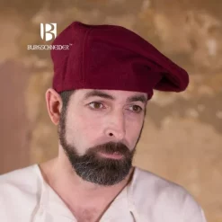 Burgschneider Beret Harald Wool, Red