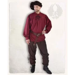 Mytholon Beret Stefan, Red 8 Mytholon Beret Stefan, Red -Medieval Clothing Sales Store beret stefan red 3