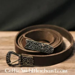 Birka Belt, Brown, Brass -Medieval Clothing Sales Store birka belt brown brass 2
