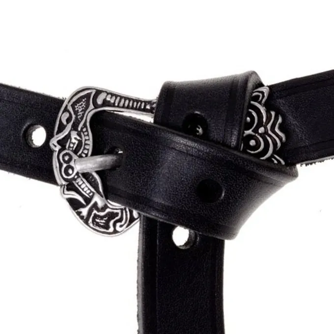 Birka Belt Deluxe, Black, Brass 2 Birka Belt Deluxe, Black, Brass - Image 2