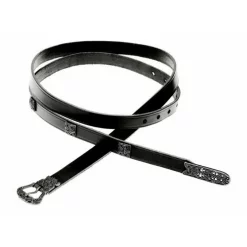 Birka Belt Deluxe, Black, Brass