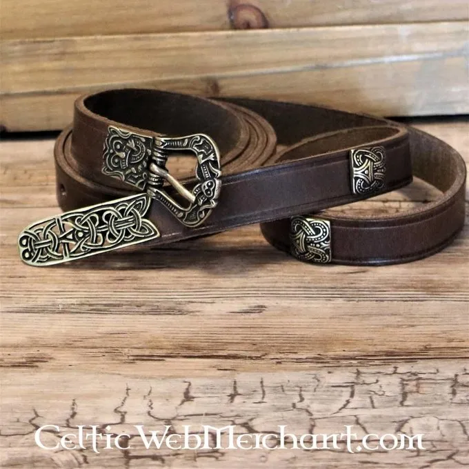 Birka Belt Deluxe, Brown, Brass 4 Birka Belt Deluxe, Brown, Brass - Image 4