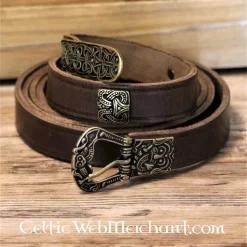 Birka Belt Deluxe, Brown, Brass 10 Birka Belt Deluxe, Brown, Brass -Medieval Clothing Sales Store birka belt deluxe brown brass 4
