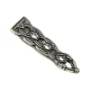 Birka Belt End Borre Style, Silvered