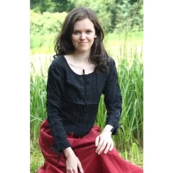 Leonardo Carbone Blouse Andrea Black 7 Leonardo Carbone Blouse Andrea Black -Medieval Clothing Sales Store blouse andrea black 3