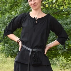 Blouse Anne, Black -Medieval Clothing Sales Store blouse anne black 5