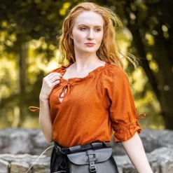 Leonardo Carbone Blouse Julia Ocher 9 Leonardo Carbone Blouse Julia Ocher -Medieval Clothing Sales Store blouse julia ocher 3