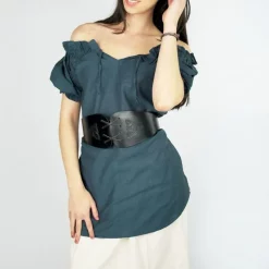 Leonardo Carbone Blouse Morgause, Light Blue -Medieval Clothing Sales Store blouse morgause light blue 5