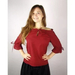 Leonardo Carbone Blouse Rosamund, Natural -Medieval Clothing Sales Store blouse rosamund natural 2