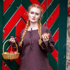 Leonardo Carbone Blouse Sofia, Brown -Medieval Clothing Sales Store blouse sofia brown 2