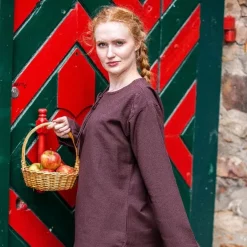 Leonardo Carbone Blouse Sofia, Brown -Medieval Clothing Sales Store blouse sofia brown 5