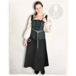 Mytholon Bodice Ursula, Cotton, Green 7 Mytholon Bodice Ursula, Cotton, Green -Medieval Clothing Sales Store bodice ursula cotton green 2
