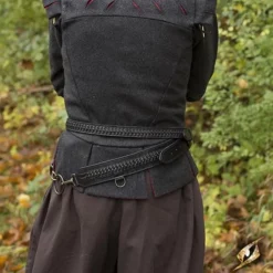 Epic Armoury Braided Sword Belt, Black -Medieval Clothing Sales Store braided sword belt black 3