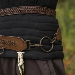 Epic Armoury Braided Sword Belt, Brown -Medieval Clothing Sales Store braided sword belt brown 4