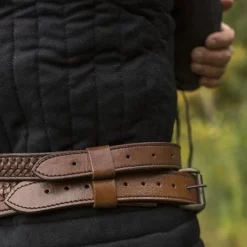 Epic Armoury Braided Sword Belt, Brown -Medieval Clothing Sales Store braided sword belt brown 5