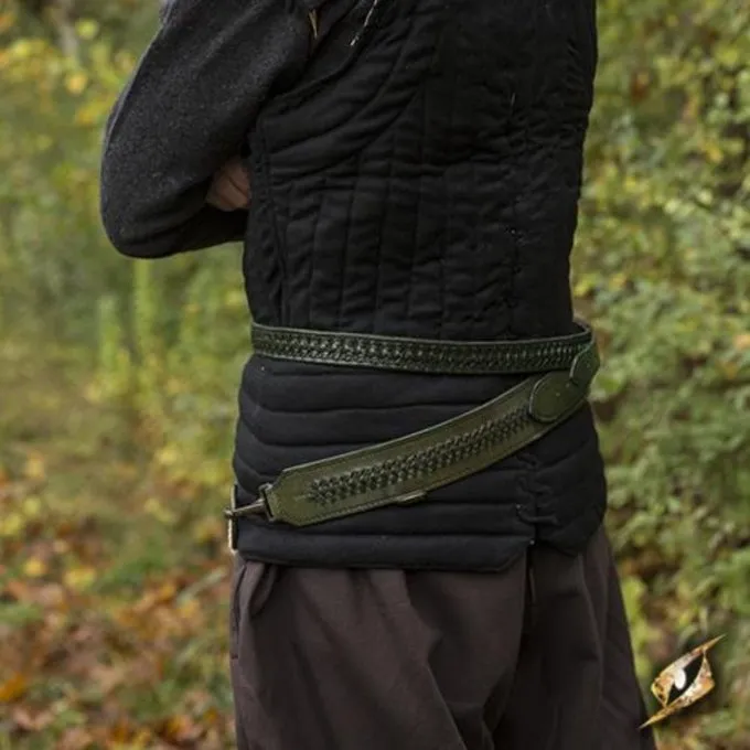 Epic Armoury Braided Sword Belt, Green 3 Epic Armoury Braided Sword Belt, Green - Image 3