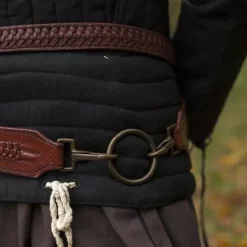 Epic Armoury Braided Sword Belt, Red -Medieval Clothing Sales Store braided sword belt red 5