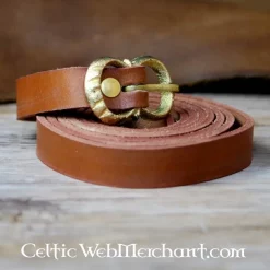 Leonardo Carbone Brown Leather Belt 2 Cm -Medieval Clothing Sales Store brown leather belt 2 cm 2