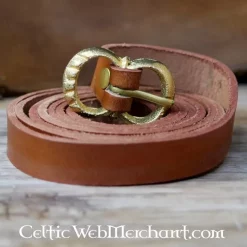 Leonardo Carbone Brown Leather Belt 2 Cm -Medieval Clothing Sales Store brown leather belt 2 cm 3