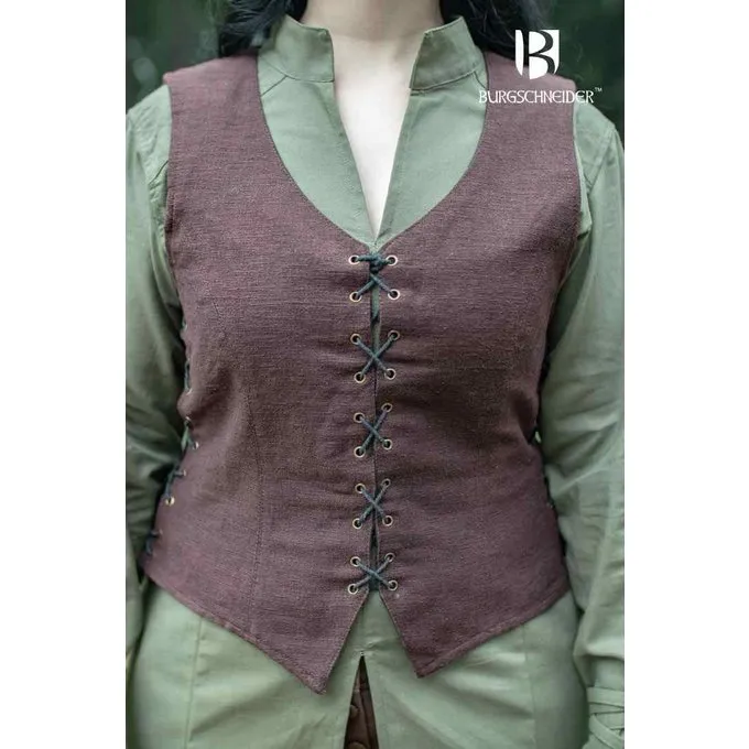 Burgschneider Brown Women's Vest Marian 2 Burgschneider Brown Women's Vest Marian - Image 2