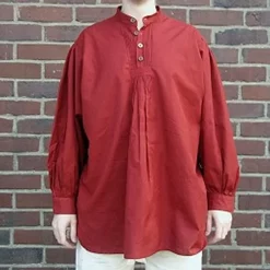 Leonardo Carbone Button Shirt, Red 7 Leonardo Carbone Button Shirt, Red -Medieval Clothing Sales Store button shirt red 3