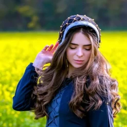 Leonardo Carbone Cap With Hairnet 8 Leonardo Carbone Cap With Hairnet -Medieval Clothing Sales Store cap with hairnet 2