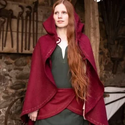 Burgschneider Cape Affra Wool, Red