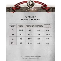 Mytholon Carmen Pirate Blouse, Natural -Medieval Clothing Sales Store carmen pirate blouse natural 4