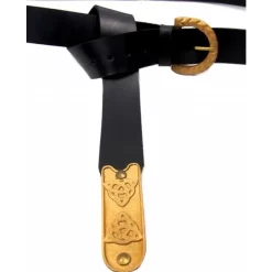 Leonardo Carbone Celtic Belt Cinaed, Black -Medieval Clothing Sales Store celtic belt cinaed black 4
