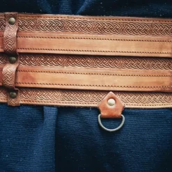 Leonardo Carbone Celtic Belt Ruari, Light Brown 9 Leonardo Carbone Celtic Belt Ruari, Light Brown -Medieval Clothing Sales Store celtic belt ruari light brown 4