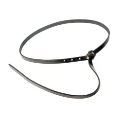 Celtic La Tene Belt With Belt Hook, Black