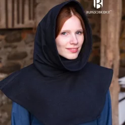 Burgschneider Chaperon Alex, Black 10 Burgschneider Chaperon Alex, Black -Medieval Clothing Sales Store chaperon alex black 4