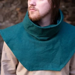 Burgschneider Chaperon Alex, Green -Medieval Clothing Sales Store chaperon alex green 4