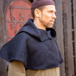 Epic Armoury Chaperon Frodi Black -Medieval Clothing Sales Store chaperon frodi black 2