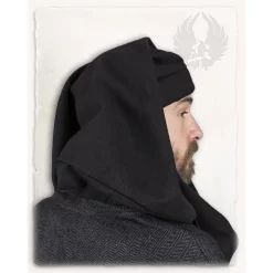 Mytholon Chaperon Rogier Van Der Weyden Black 5 Mytholon Chaperon Rogier Van Der Weyden Black -Medieval Clothing Sales Store chaperon rogier van der weyden black 2