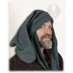 Mytholon Chaperon Rogier Van Der Weyden Green -Medieval Clothing Sales Store chaperon rogier van der weyden green 3