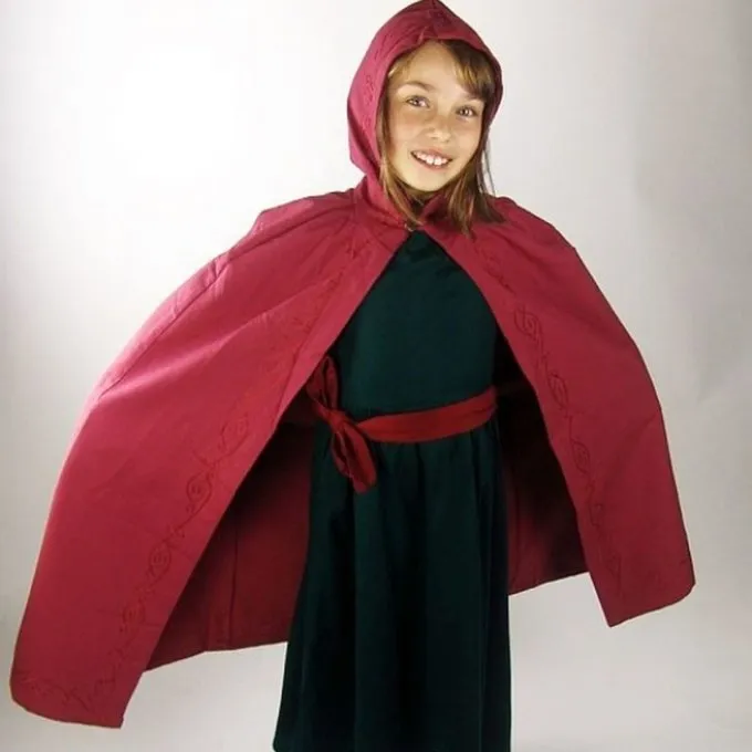 Leonardo Carbone Children's Cloak Alexis Red 1 Leonardo Carbone Children's Cloak Alexis Red
