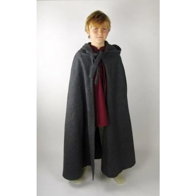 Leonardo Carbone Children's Cloak With Hood Black 3 Leonardo Carbone Children's Cloak With Hood Black - Image 3