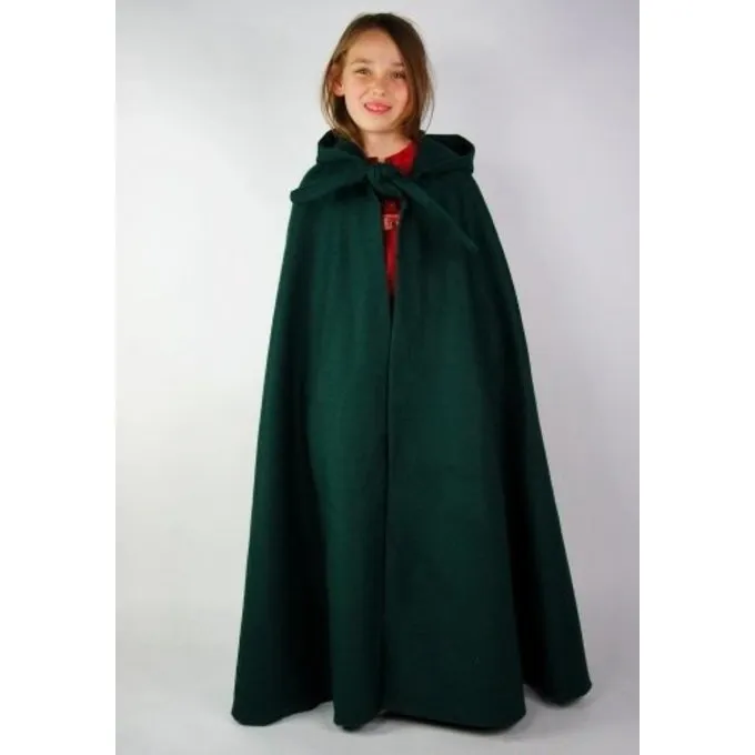 Leonardo Carbone Children's Cloak With Hood Brown 2 Leonardo Carbone Children's Cloak With Hood Brown - Image 2