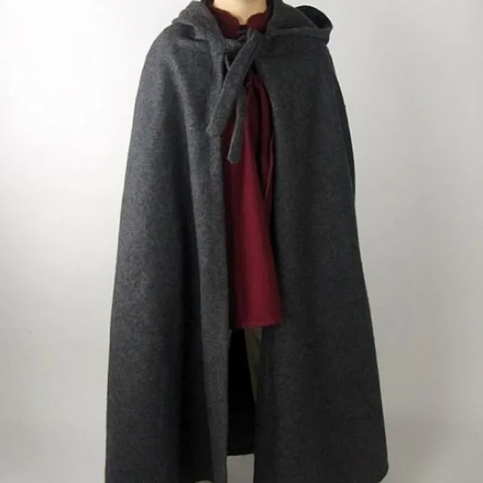 Leonardo Carbone Children's Cloak With Hood Grey 2 Leonardo Carbone Children's Cloak With Hood Grey - Image 2