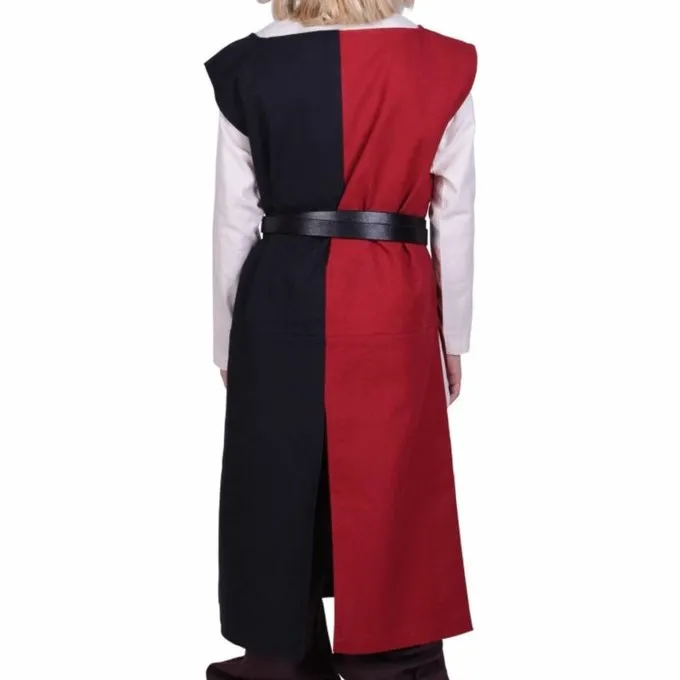 Childrens Surcoat Rodrick, Black-red 2 Childrens Surcoat Rodrick, Black-red - Image 2