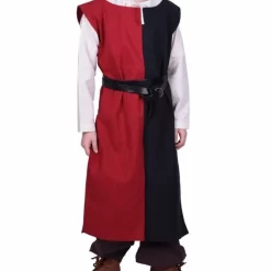 Childrens Surcoat Rodrick, Black-red