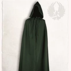 Mytholon Cloak Aaron Wool, Green -Medieval Clothing Sales Store cloak aaron wool green 1