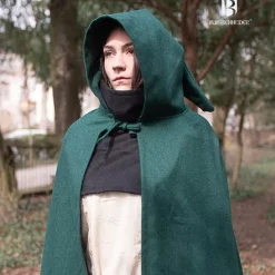 Burgschneider Cloak Hibernus, Green 8 Burgschneider Cloak Hibernus, Green -Medieval Clothing Sales Store cloak hibernus green 2