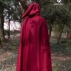Burgschneider Cloak Hibernus, Red -Medieval Clothing Sales Store cloak hibernus red 3
