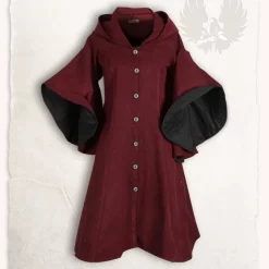 Mytholon Coat Lilian Burgundy Black